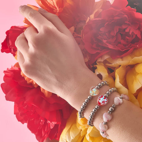 Purpurroter Wirbel | Leuchtendes Herz-Essenz-Armband 