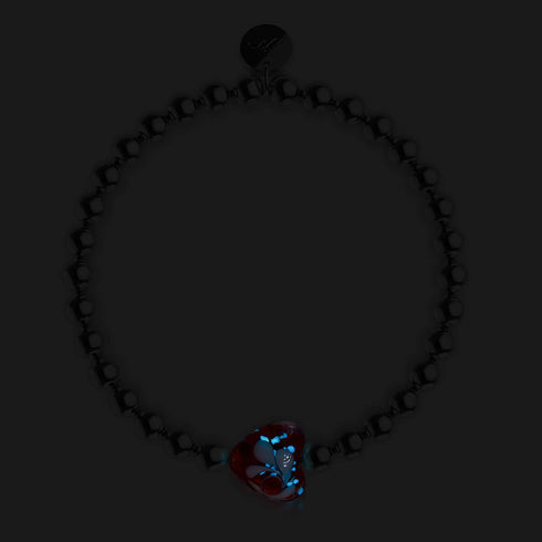 Purpurroter Wirbel | Leuchtendes Herz-Essenz-Armband 