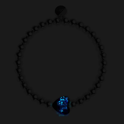 Saphir | Leuchtendes Herz-Essenz-Armband 