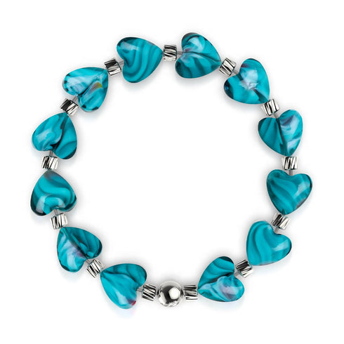 Seeschaumwirbel | Kristallherz-Armband