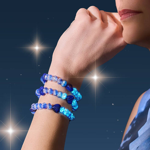 Ultramarin | 925er Sterlingsilber | Armband mit leuchtenden Farbverlaufsherzen 