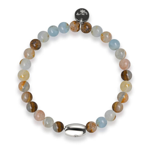 AAA-Calcit | 925er Sterlingsilber | Edelsteinarmband 