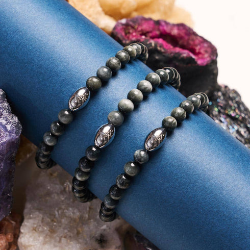 AAA Adlerauge | 925 Sterling Silber | Edelsteinarmband 