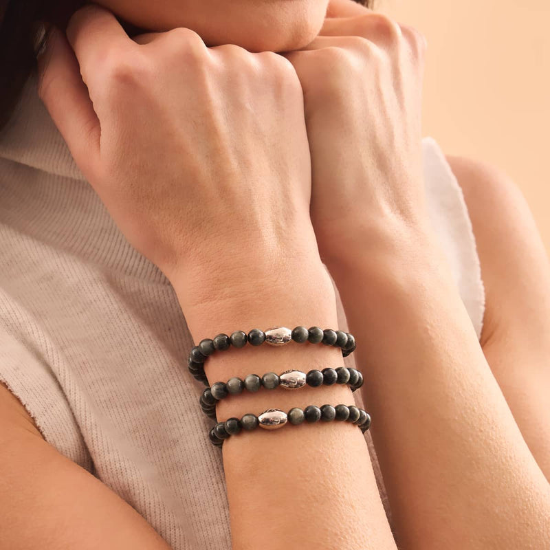 AAA Adlerauge | 925 Sterling Silber | Edelsteinarmband 