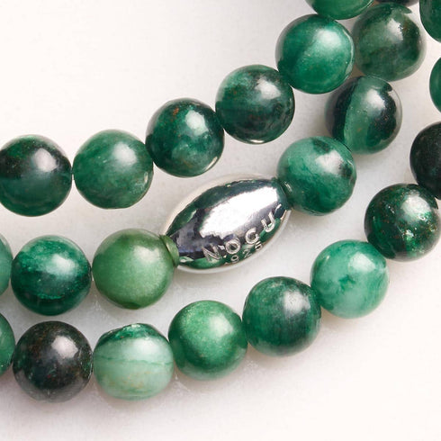 AAA Grüner Lepidolith | 925 Sterling Silber | Edelsteinarmband 