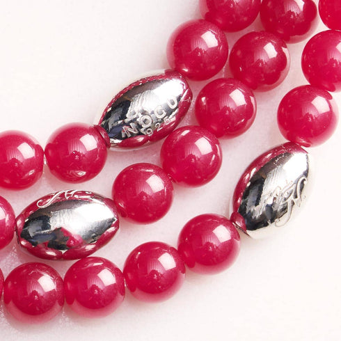 AAA Rubin | 925 Sterling Silber | Edelsteinarmband 