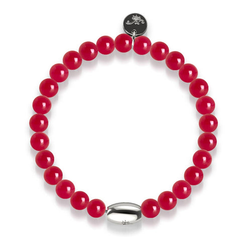 AAA Rubin | 925 Sterling Silber | Edelsteinarmband 