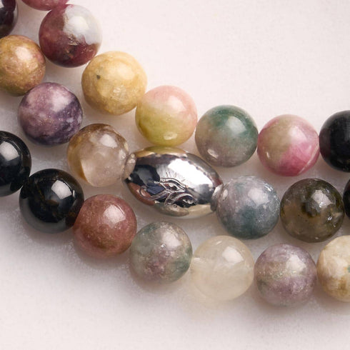 AAA Turmalin | 925 Sterling Silber | Edelsteinarmband 