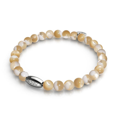 Karamell x Silber | Abalone-Armband