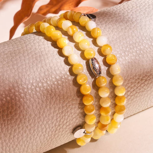 Sonnenschein x Silber | Abalone-Armband