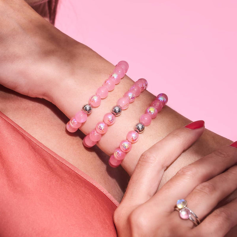 Drachenfrucht | 925er Sterlingsilber | Blasenglasarmband 