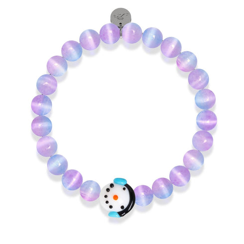 Jack Frost | Silber | Lila Selenit Armband 