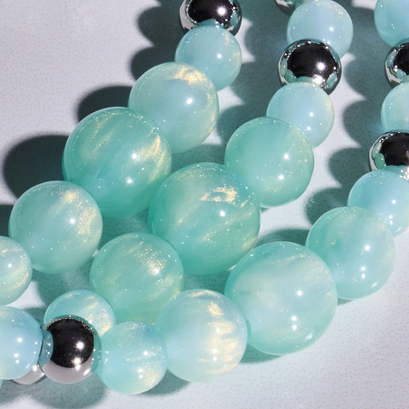 Vergoldetes Mint | Traumlandschaft Opal Kaskadenarmband