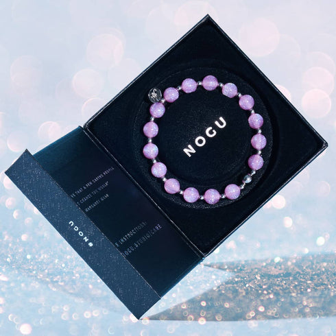Lila Glitzer | Traumlandschaft Opal Armband