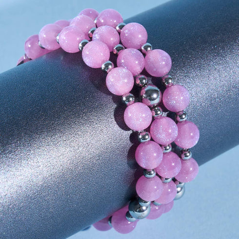Lila Glitzer | Traumlandschaft Opal Armband