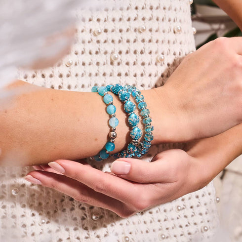Schneeflocke | Traumlandschaft Opal Armband