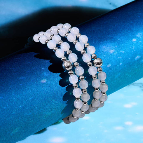 Glitzernder Schneefall | Traumlandschaft Opal Wrap