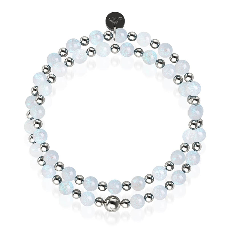 Glitzernder Schneefall | Traumlandschaft Opal Wrap