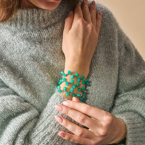Seegrün | Feentropfen-Armband 