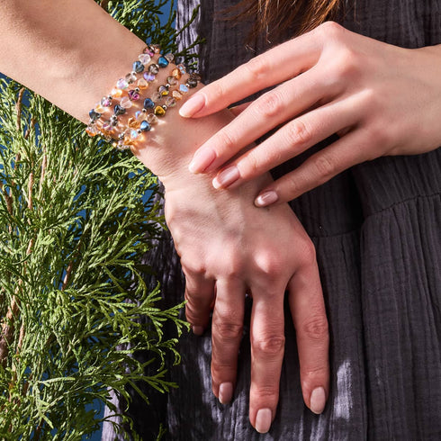 Wald der Herzen | 925er Sterlingsilber | Feenglas-Wrap