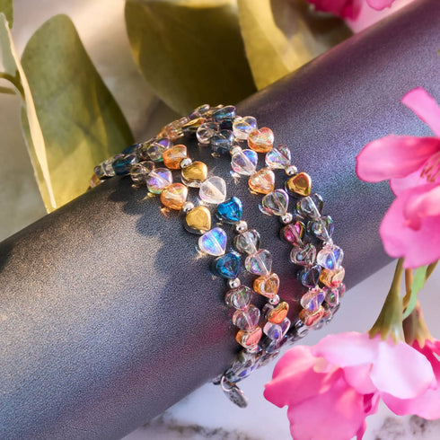 Wald der Herzen | 925er Sterlingsilber | Feenglas-Wrap