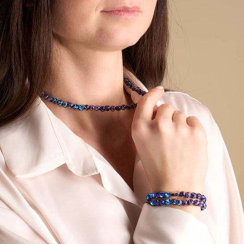 Blaues Byzanz | 925er Sterlingsilber | Firefly-Glasfolie