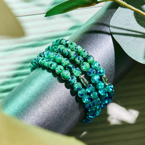 Blaue Minze | 925er Sterlingsilber | Firefly-Glasfolie