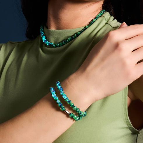Blaue Minze | 925er Sterlingsilber | Firefly-Glasfolie