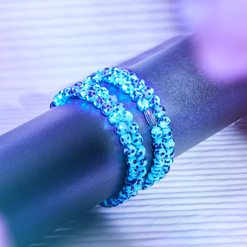 Blaue Gischt | 925er Sterlingsilber | Firefly-Glasummantelung