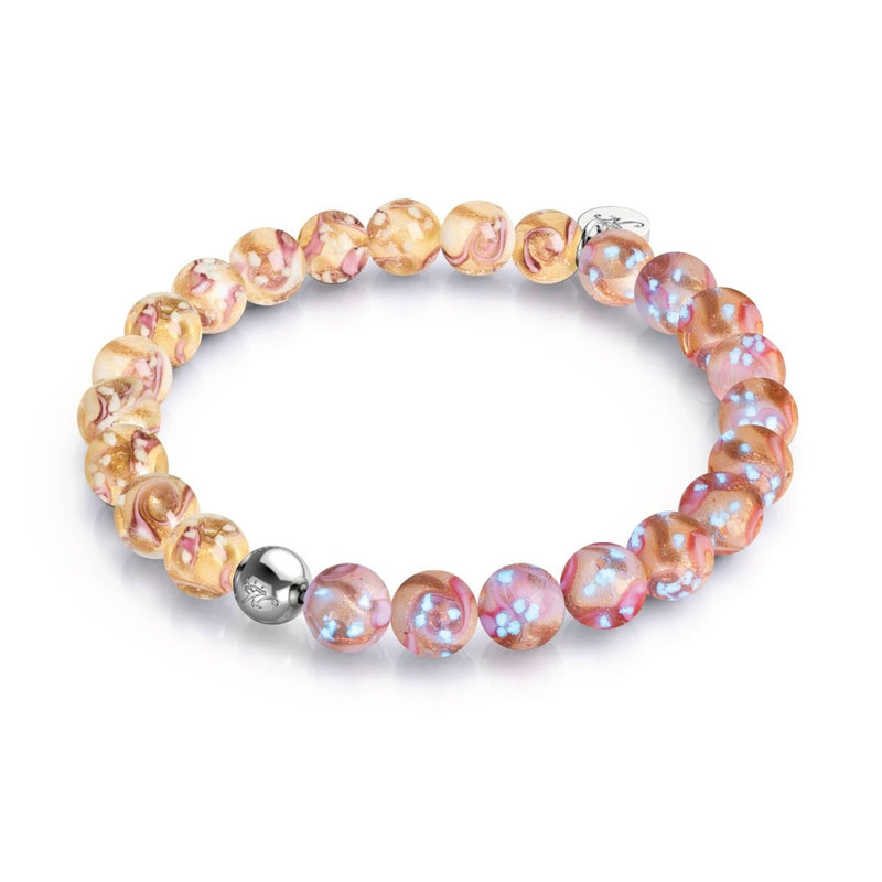 Blush Current | Rosa Karamell | Firefly Glaswirbel Armband