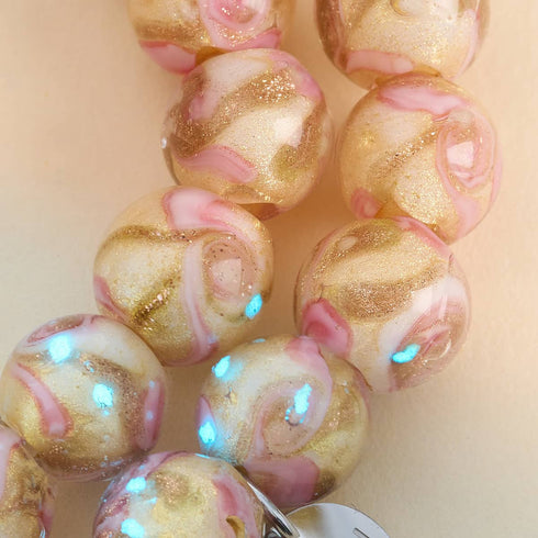 Blush Current | Rosa Karamell | Firefly Glaswirbel Armband