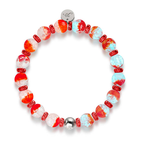 Boreale Flamme | Firefly Glas Schneekugel Armband 