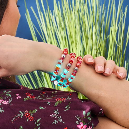 Boreale Flamme | Firefly Glas Schneekugel Armband 