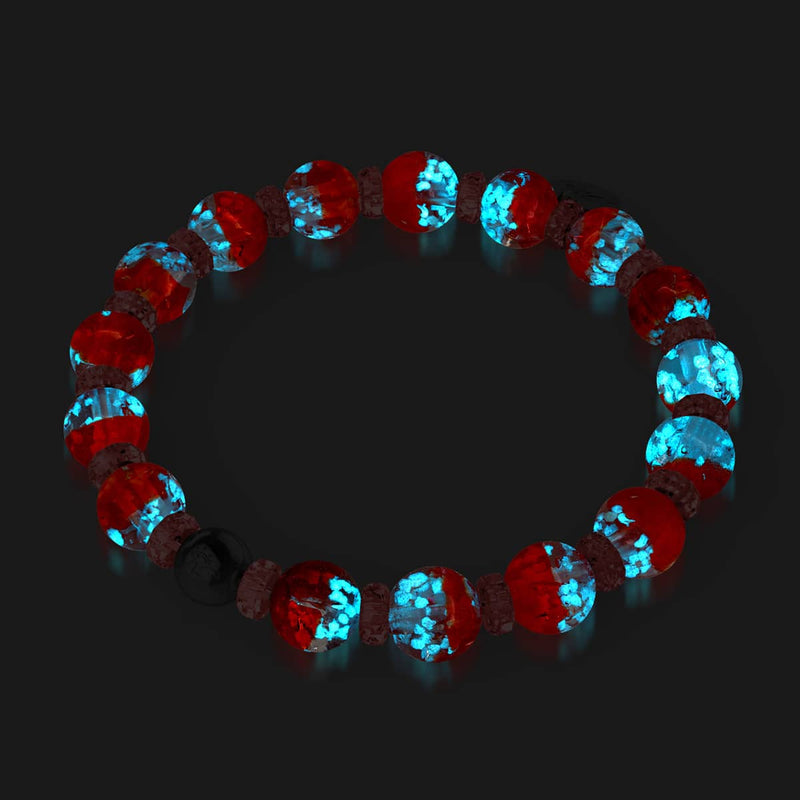 Boreale Flamme | Firefly Glas Schneekugel Armband 