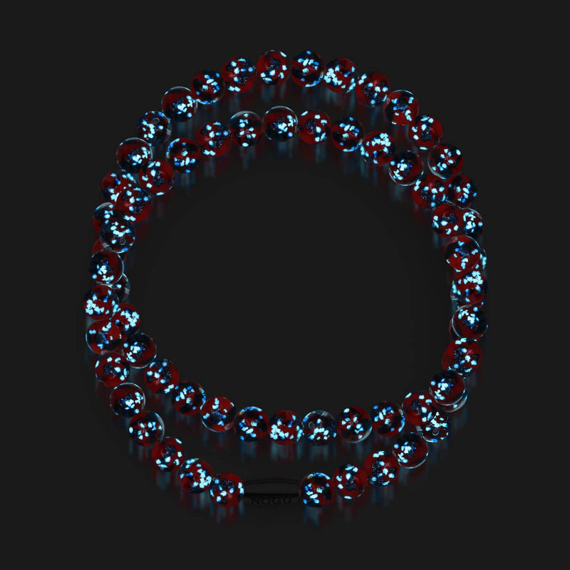 Feuer &amp; Eis | 925er Sterlingsilber | Glühwürmchen-Glasfolie