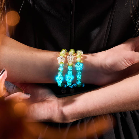 Gartengespenst | Silber | Glühwürmchen-Glasgeisterarmband 