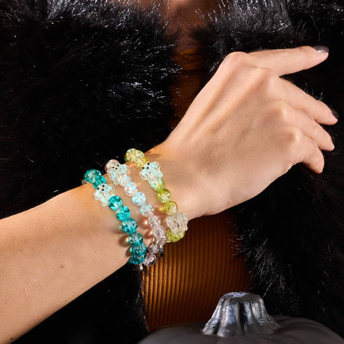 Gartengespenst | Silber | Glühwürmchen-Glasgeisterarmband 