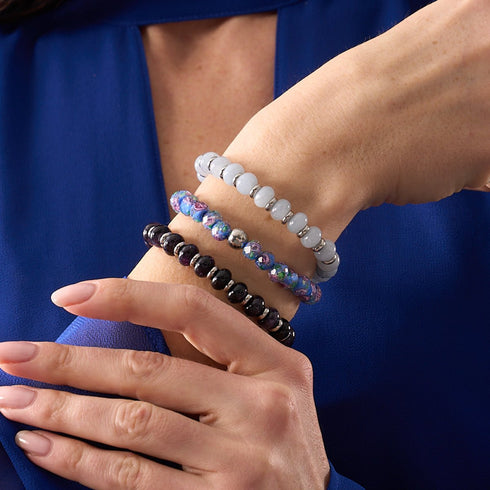 Hyazinthe | Firefly Glas Diamanten Armband 