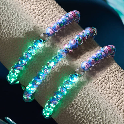Hyazinthe | Firefly Glas Diamanten Armband 