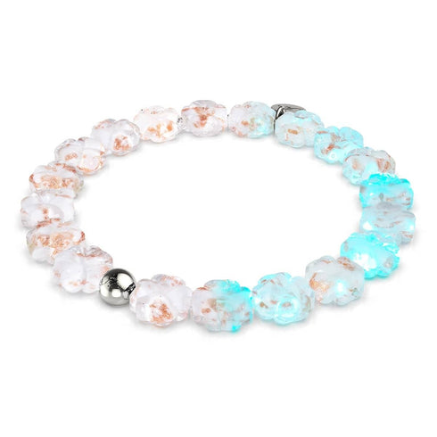 Elfenbein | Silber | Firefly Glasklee-Armband 