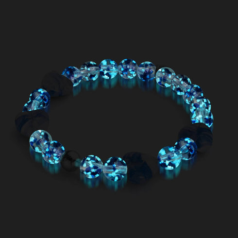 Lapisflamme | Firefly Glass x Murano Glas Herzen Armband 