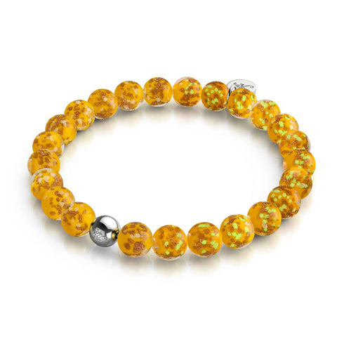 Mango | 925er Sterlingsilber | Glühwürmchen-Glasarmband