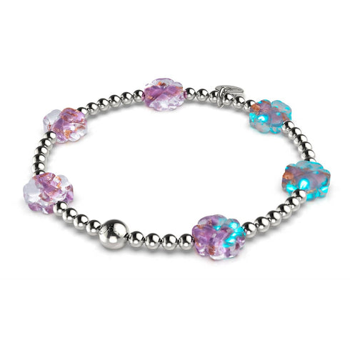Immergrün | Silber | Firefly Glas Klee Essenz Armband 