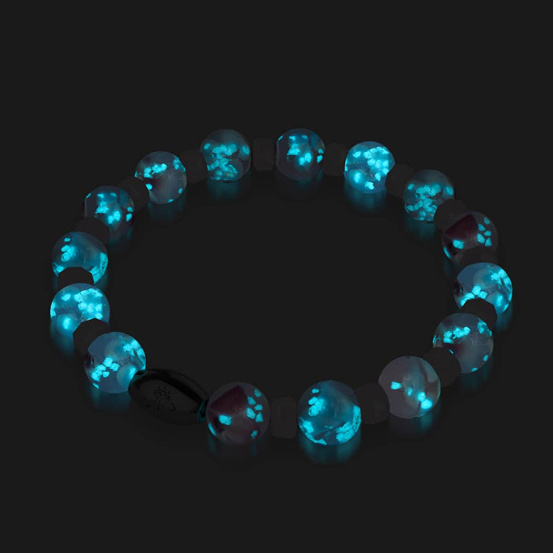 Rosa Orchidee | 925 Sterling Silber | Glühwürmchen-Glasblütenarmband