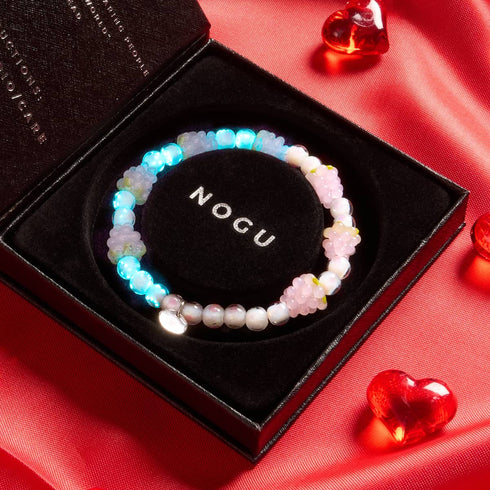 Polka Dot Pink | 925 Sterling Silber | Firefly Glasbeeren Armband 