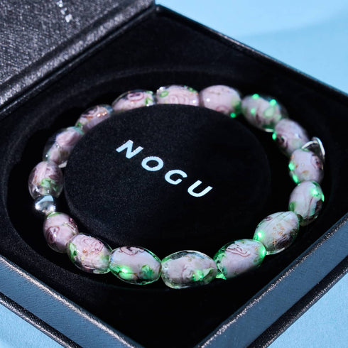 Lila Rose | 925 Sterling Silber | Firefly Glasgarten Armband