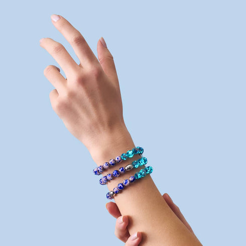 Topasgarten | 925er Sterlingsilber | Firefly-Glasgarten-Armband