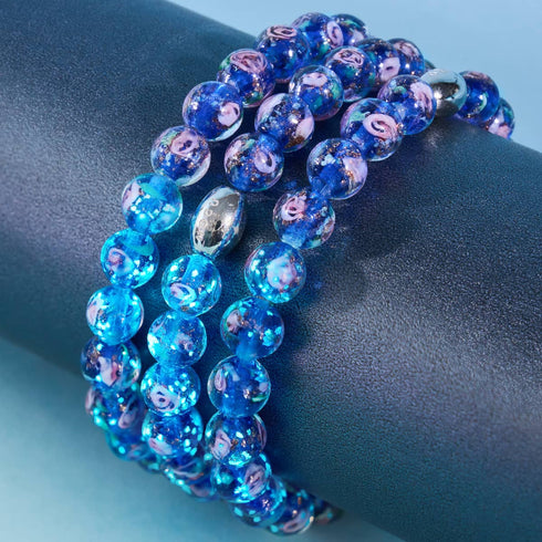 Topasgarten | 925er Sterlingsilber | Firefly-Glasgarten-Armband