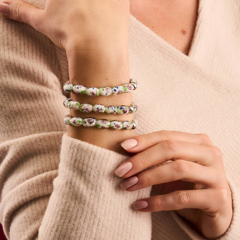 Wintergarten | 925 Sterling Silber | Firefly Glasgarten Armband