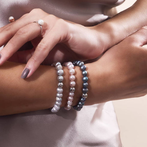 Versteckter Schatz | 925er Sterlingsilber | Süßwasserperlenarmband
